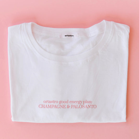 t-shirtina Champagne & Palo Santo crop top